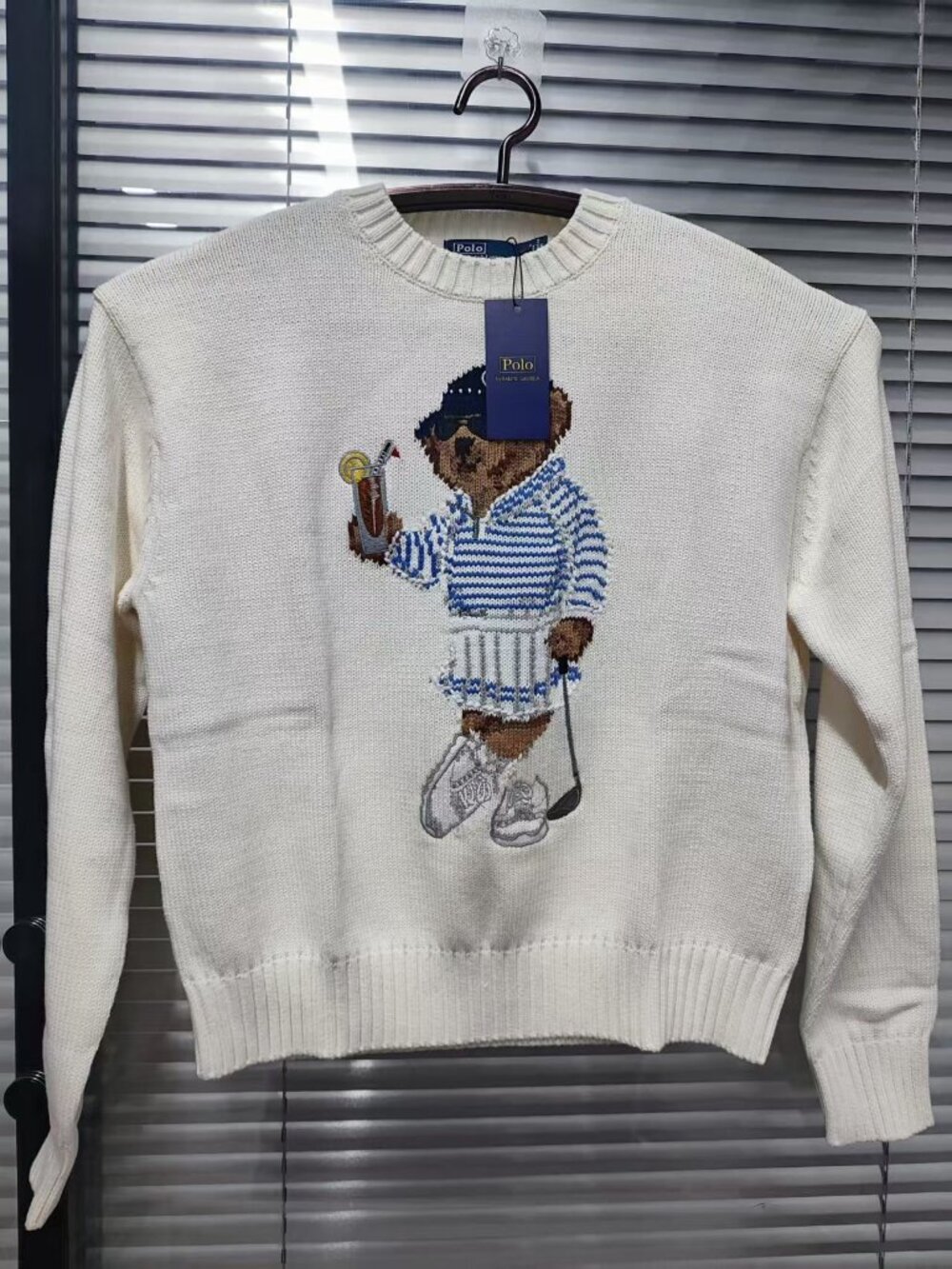 ⛳ Polo Ralph Lauren Golf Bear Crewneck Knit Sweater